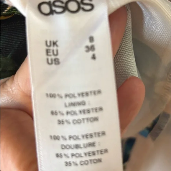 ASOS Spagetti Strap Tropical Dress - Picture 7 of 7